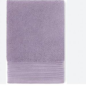 Kate Spade New York Scallop Pleat Bath Towel in frozen lilac/light purple nwt